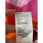 Maeve Anthropologie Vibrant Abstract Contemporary Preppy Cotton Button Up XS Pink Photo 4