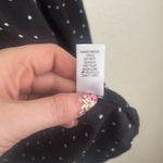 Papaya  Black w White Polka Dots Long Sleeve Button Down Shirt w neck tie small Photo 7