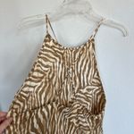 Banana Republic  Satin Animal Print Midi Dress Size Large Photo 4