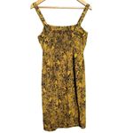 Sanctuary NWT  Georgina SNAKESKIN Print Edgy Sexy Dress Medium Dark Yellow Black Photo 1