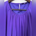 Elie Tahari  Deep Purple Silk Cocktail Dress Classic Designer Photo 5