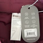 FIGS  High Waisted Salina FORMx Wide Leg Scrub Pants in Burgundy, Size XXS Petite Photo 9