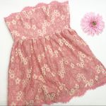 NBD x Revolve Daimilee Strapless Lace Dress: Blush Pink Barbie Barbiecore Photo 8