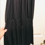 EXPRESS  keyhole front drop waist knit midi black Photo 4