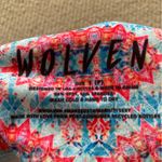 NEW Wolven Amalfi Flare Bell Bottoms Pants Size Small Red Pink Print Soft NWT Photo 9