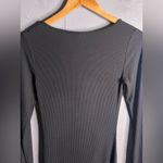 SKIMS SOFT LOUNGE LONG SLEEVE RIBBED DRESS in BLACK . Size Large Photo 5