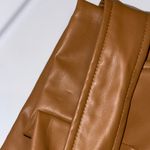 NWT Heyson Tan Faux Leather Paperbag Tie Waist Pants Women’s Size 2XL Brown Plus Photo 10