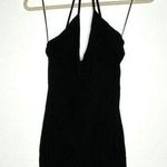 Free People  Intimately Black Strappy Stretchy Bodycon Mini Dress Night Out Sz S Photo 0