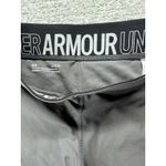 Under Armour Shorts Women's Large Charcoal Gray Spell Out Compression Workout Photo 2