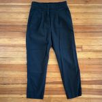 Quince  Drapey Twill Tapered Trouser in True Black Size 4 NWOT Photo 2