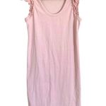 Hatch maternity ribbed ruffle sleeve ribbed baby light pink tank midi dress Size undefined Photo 4