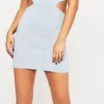 NWOT Honey Bum Bodycon Dress with cutouts. Small. Blue Photo 0