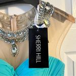 Sherri Hill NWT Teal  Gown Size 2 Photo 4