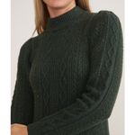 Marine layer  Olina Long Sleeve Donegal Sweater Midi Dress Green Gables Small NWT Photo 2