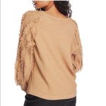 1. State  Fringe Sleeve Sweater Top, Size Small (4-6), Tan, Wild Oak, Cozy, NWT Photo 1