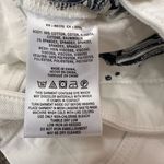 Pilcro and the Letterpress Anthropologie Pilcro High-Rise Flare White Jeans Sequin Insert at Bottom of Legs Photo 7