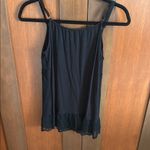 Black Lace Trim Women's Top Size M Photo 1