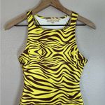 Meshki LIMA Halter Zebra Print Halter Neck Midi Dress size XS Photo 4