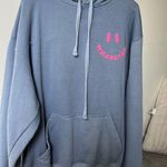 Smiley face hoodie Blue Photo 0