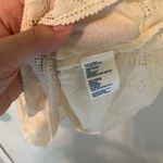 American Eagle Outfitters Cream Lace Tank Top Photo 2