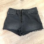 Urban Outfitters BDG Raw Hem black Denim Jean Shorts Size 27 Photo 1