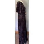 Modcloth  Velvet Maxi Dress MED Timeless Embrace Whimsigoth Dark Romantic Fairy Photo 3