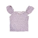 Lush Clothing Lush Women's Smocked Cap Sleeve Top size M Photo 6