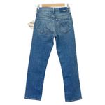 NWT MOTHER SUPERIOR The Tomcat Crop Straight Leg Jeans Kneeling on Stones Sz 25 Blue Photo 1