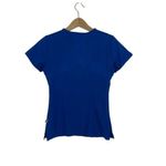 MedCouture  Blue Scrub Top XS Stretch V Neck Workwear Nurse Uniform Essential Photo 1