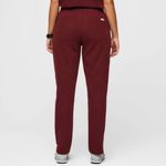 FIGS Yola High Waisted Pant In Burgundy Photo 3