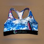 Ethika Blue and Pink Tie-Dye Sports Bra Photo 0