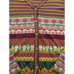 MAK B BY MAK LONG MULTI COLOR CARDIGAN SWEATER SIZE SMALL Photo 3