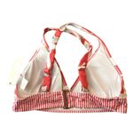 Anne cole  Coastal Palm Printed Banded Cross-Back Bikini Top Floral Orange M Photo 2