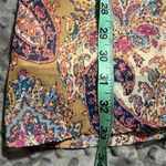 Umgee  small womens paisley boho lined shift dress elastic 3/4 sleeve bow front Photo 4