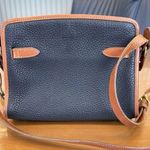 Dooney & Bourke VTG Black Pebbled Leather Equestrian Buckle Satchel Bag Purse Photo 1