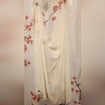 Gap NWT  Women's Off White Cream Silver Sequin Scarf One Size 37X40" Photo 5