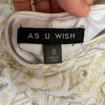 As You Wish As U Wish White Bodycon Embroidered Dress Photo 2