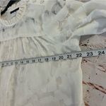 simply styled 🌱 by Sears White Sheer Textured Blouse Size L Photo 6