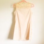 Anthropologie  Champagne & Strawberry cream Petal Pop appliqué mini shift dress Photo 10