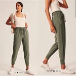 Abercrombie & Fitch Green High Rise French Terry Jogger Sweatpants Photo 1