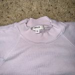 AGOLDE BOXING EXAGGERATED WAISTBAND SHORTS JELLYBEAN and SWEATSHIRT SET Photo 2