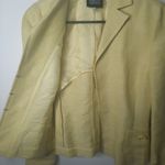 Akris Yellow Linen Blend Blazer Jacket Size 8 Photo 5