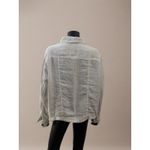 Jones New York 100% Linen White Button Front Jacket Shirt Shacket 2X Photo 2