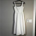 WAYF  Selene Lace Trim Stretch Cotton Midi Dress Size XS Photo 1