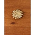 Large Vintage Style Crystal Sunflower Brooch Pin Gold Tone Enamel Rhinestone Photo 5