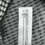 ZARA black & white houndstooth knit wide leg cropped pants women’s size large Photo 9