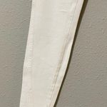 AMO White Twist Sea Salt Raw Hem Distressed Slim Fit Jeans Mid Rise Womens 23 Photo 1