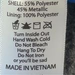 LuLaRoe  Blue Gold Metallic Elegant Collection Midi A-Line LoLa Skirt Size M NWT Photo 6