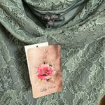 Lila Rose Lily Rose Sage Green Lace Long Sleeve Off The Shoulder Bodycon Dress XL NWT Photo 5