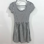 Forever 21 Black and white open back cotton dress size small Photo 3